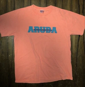 Vintage Sports Stuff Aruba “One Happy Island” T-Shirt Size L Made in USA READ - Picture 1 of 5