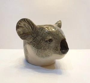 Koala Head Figurine Vase Pot Ceramic Succulent Egg Cup Animal Flower Home Décor - Picture 1 of 11