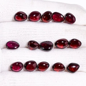 Natural Rhodolite Garnet Smooth Polished Tumbled 15 Pcs Lot 42.00 Cts 9X7X5 mm - Picture 1 of 3