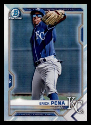 2021 Bowman Chrome Draft Refractors #BDC178 Erick Pena - Image 1 of 2