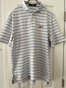 Ralph Lauren RLX USGA Golf Poloshirt gestreift, Herren XL - Bild 1 von 4
