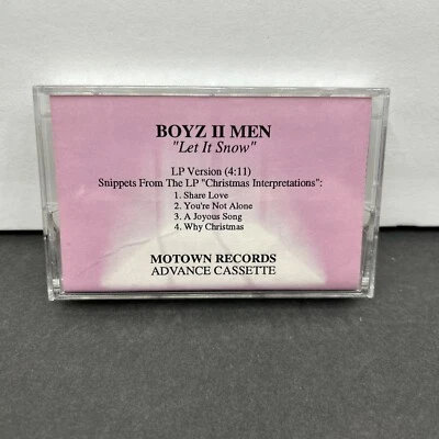BOYZ II MEN “LET IT SNOW” MOTOWN ADVANCED PROMO CASSETTE - Image 1 of 4
