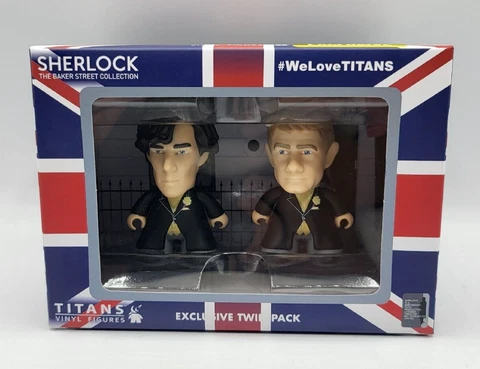 Titans SHERLOCK The Street Baker Holmes & Watson Exclusive Twin Pack Figure- NEW Cover