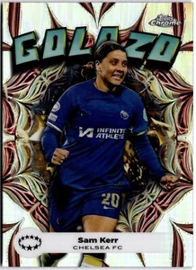 2023-24 Topps Chrome Women’s Golazo #GZ-4 Sam Kerr Chelsea - Picture 1 of 2
