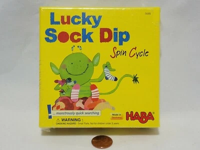 NEW Lucky Sock Dip - Spin Cycle Game US Version of German Socken Zocken by HABA - Image 1 of 4