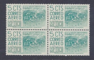A & A ISSUE "ACAPULCO" 5c Block of 4, #c218-aa48 PPR #2 (AR10b)* - Picture 1 of 1