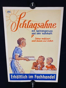 Schlagsahne - Erhältlich im Fachhandel - Kleinplakat - 49 x 35 cm - Bild 1 von 2