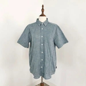 Patagonia Lightweight Bluffside Shirt Mens Size M Short Sleeve Organic Cotton - Picture 1 of 10