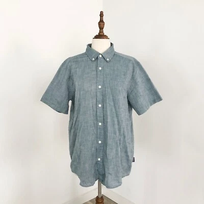 Patagonia Lightweight Bluffside Shirt Mens Size M Short Sleeve Organic Cotton - Image 1 of 4