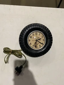 Reloj delantero vintage 1937 Fisk Tires neumático cristal - Imagen 1 de 12