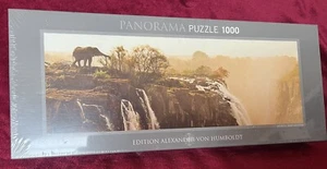 Heye Puzzle -Elephant- 1000 Teile Panorama, Elefant Victoriafälle Sambia 29287 - Bild 1 von 4