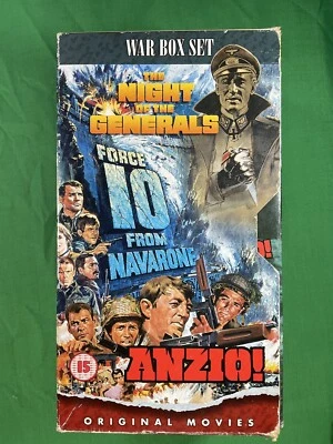 Anzio! Force 10 From Naverone, The Might Of the Generals, VHS Video Box Set - Image 1 of 4