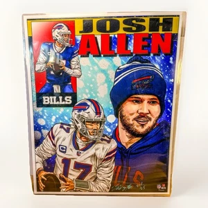 Josh Allen Bills Limited Edition Art Poster #21/25 - Artist Signed NFL Fanatics - Bild 1 von 4