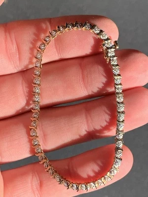 Diamante de oro de 9 quilates 46 puntos, vintage 9k 375 pesado 6,1 g Foto 1 de 4