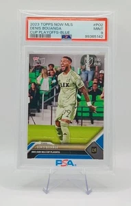 Denis Bouanga 2023 Topps Now MLS Cup Playoffs Blue LAFC #PO2 /49 PSA Mint Card - Picture 1 of 12