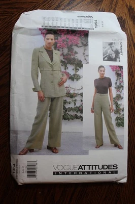 Vogue 1954 Pattern Sewing , Misses' Jacket, Pants, Belt, Size 6-10, Chanet Uncut - Image 1 of 3