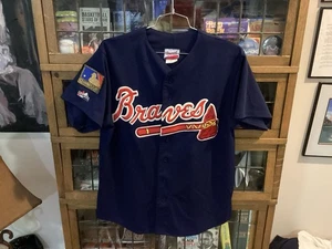 RARE 1994 Atlanta Braves 125th Anniversary MAJESTIC DIAMOND Sewn Jersey SZ XL - Picture 1 of 18