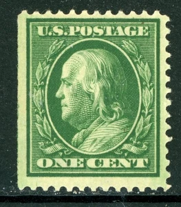 USA 1908 Franklin 1¢ Green Perf 12 DL Wmk Scott #331 MNH J127 - Picture 1 of 6