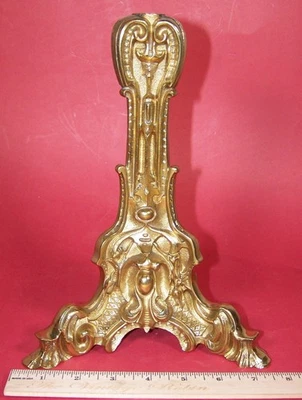 Antique Cast Brass Base for Hooper Astral or Solar Oil Burner Table Lamp - Image 1 of 4
