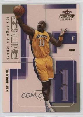2003-04 Fleer Genuine Insider Karl Malone #28 HOF - Image 1 of 2