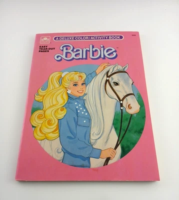 Vintage 80s Barbie Ken Coloring & Activity Books Paper Dollls Golden Books - Image 1 of 4