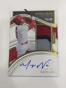 2023 Panini Immaculate Collection Masyn Winn #14 Patch Autograph 80/99 - Picture 1 of 2