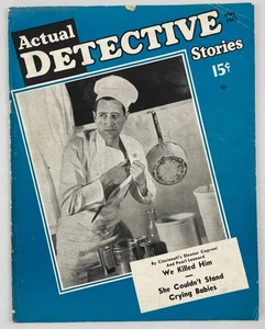 Actual Detective Stories Magazine, May 1943, Vintage True Crime Stories, Pulp - Picture 1 of 4