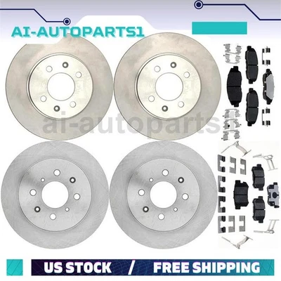 Комплект передних задних тормозных дисков и тормозных колодок для Honda Civic 2002 2003 годов выпуска - Изображение 1 из 4