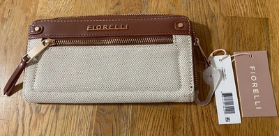 Fiorelli女式钱包带卡夹和两个拉链隔层棕褐色 — 第 1/4 张图片