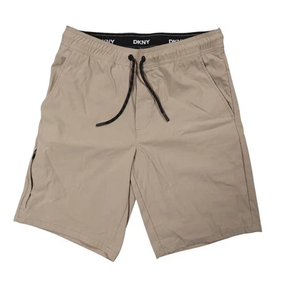 DKNY Hybrid Shorts Casual Athletic Drawstring Khaki Beige Men's Size Small - Image 1 of 4