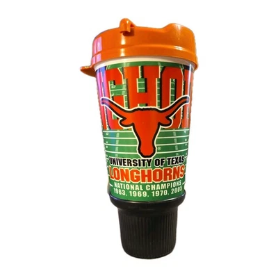 University of Texas Longhorns 24oz Champion Travel CupMug Whirley VNTG With Lid - Image 1 of 4