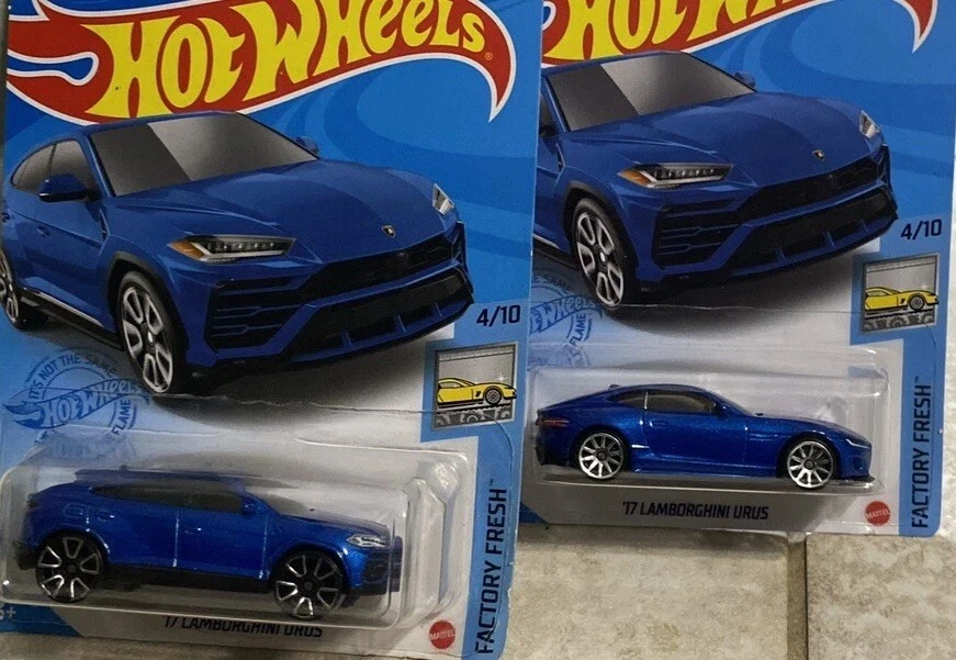 Hot Wheels ERROR Lamborghini URUS Card - Wrong Car Jaguar Factory Mistake Mishap - Image 1 of 4