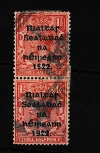 IRLAND 1922 PROVISORISCHER Regierung AUFDRUCK Drei halber Pence ÜBERDRUCK. - Bild 1 von 2