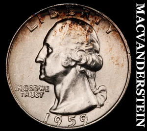 1959-D Washington Viertel - Auswahl Edelstein Stempelglanz glänzend #E8835 - Bild 1 von 2