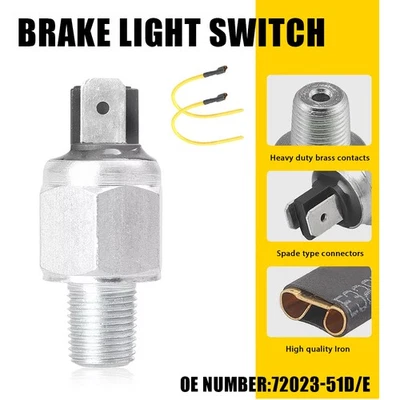 Interruptor de freno de luz de parada trasera hidráulica para Harley Touring 2003-14 FLH FXD FXR H Foto 1 de 4