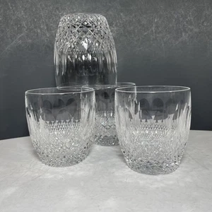4 Waterford Crystal Colleen Old Fashioned Whiskey Glasses 9 oz 3.5" Ireland - Picture 1 of 10