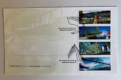 Canada 2005 Canadian Bridges Stamp Day Cover FDC MNH - Image 1 of 2