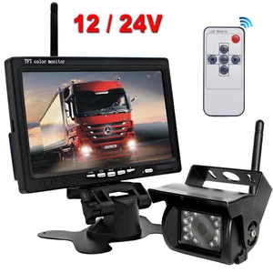 Wireless 7" Monitor IR Night Vision Reverse Camera System for Caravan Truck RVs - Picture 1 of 24