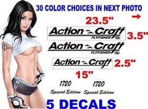 ACTION CRAFT FLYFISHER 1720 SPECIAL EDITION BOAT DECALS STICKERS 30 COLOR - Picture 1 of 5