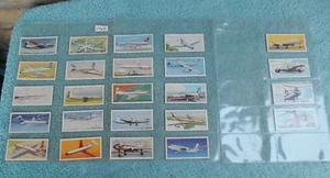 VINTAGE 1961 Lyons Tea WINGS OF SPEED TOBACCO CIGARETTE CARD SET OF 24. - Imagen 1 de 8