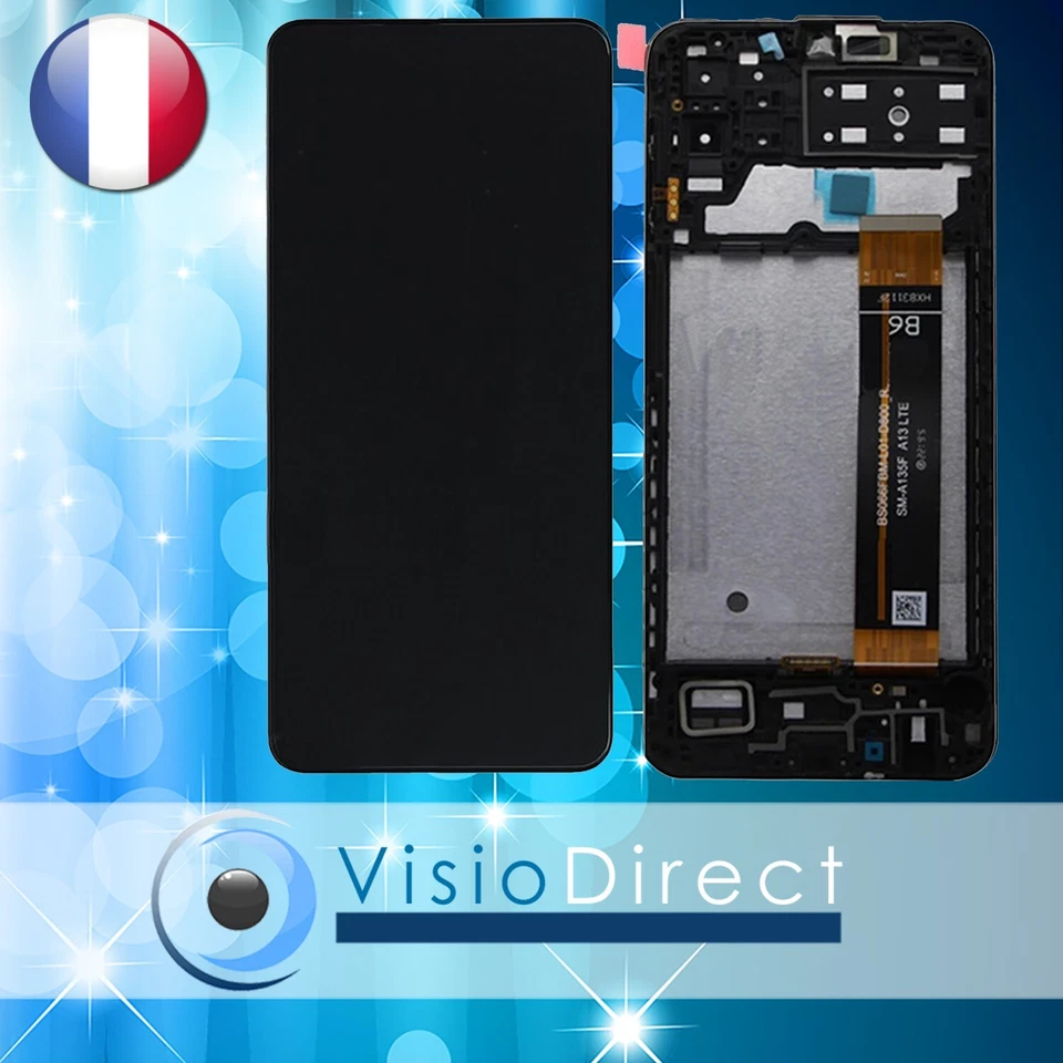 VISIODIRECT Vitre Tactile + Ecran LCD sur chassis pour Samsung Galaxy A13 4G SM-A135F 6.6"