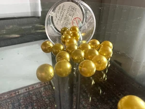 RAHYER HobbyKunst,22 Perlen Renaissance Glaswachsperlen,10mm,Gold,36 Gramm - Bild 1 von 7