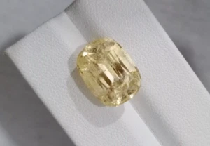 12 Ct Natural Cut Good Luster Orange Color Topaz Loose Gemstone From Pakistan - Picture 1 of 10