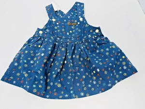 Old Navy Kinder Blumen Denim Pullover mit Tasche Größe Large 12-18 Monate Neu mit Etikett - Bild 1 von 7