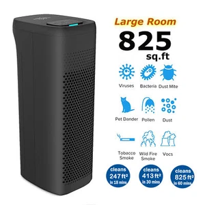 Air Purifier for Wildfire Smog Large Room HEPA Washable Filter Air Cleaner PM2.5 - Picture 1 of 11