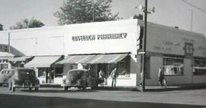 Lovelock Pershing County Nevada Pharmacy Soda Fountain Real Photo Postcard 1940s - Picture 1 of 3