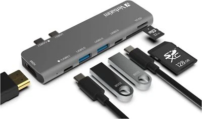 Verbatim 7-in-2 USB C Hub Adapter with 4K HDMI, USB 3.0, SD Card Readers - Image 1 of 4
