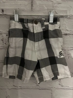 The Children's Place Gray/White Plaid Shorts 100% Cotton EUC Baby Size 18M - Image 1 of 4