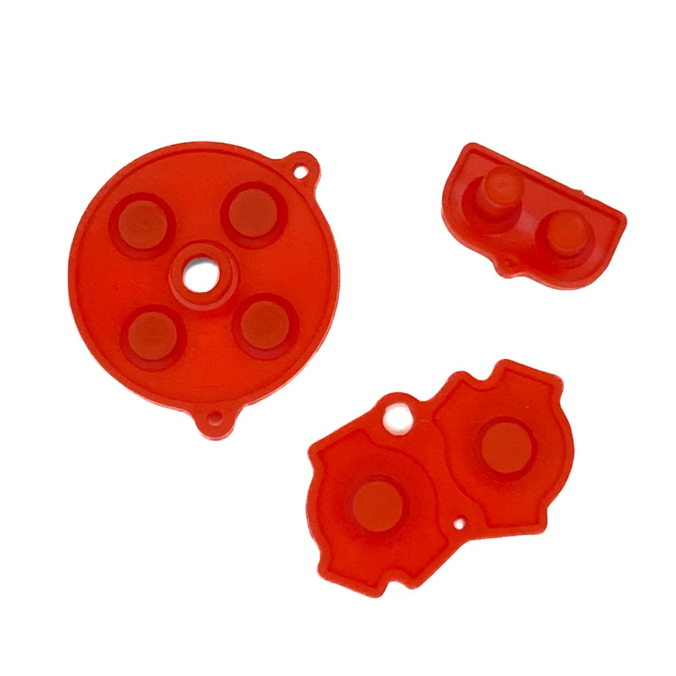*NEW* Nintendo Game Boy Advance GBA System Button Rubber Pads Set Red - Image 1 of 1