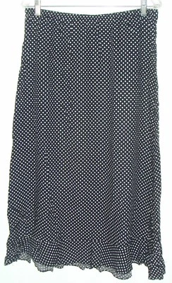 Christopher & Banks Women's NwoT large black  polka dot  skirt  - Image 1 of 4